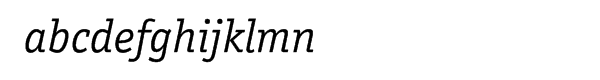ITC Officina™ Serif Book Italic Font LOWERCASE