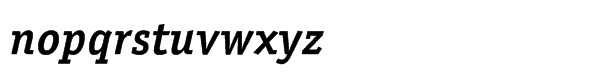 ITC Officina Serif Hellenic Std Bold Italic Font LOWERCASE