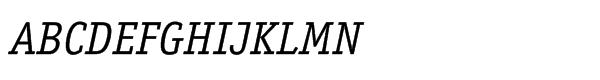 ITC Officina Serif Hellenic Std Book Italic Font UPPERCASE