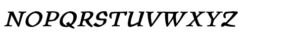 ITC Oldrichium™ Std Demi Italic Font UPPERCASE
