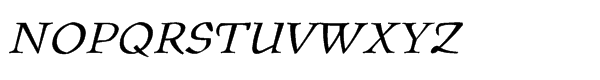 ITC Oldrichium™ Std Light Italic Font UPPERCASE