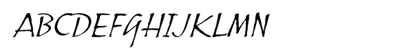 ITC Skylark™ Com Italic Font UPPERCASE