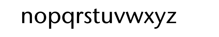 ITC Stone Sans II Com Medium Font LOWERCASE