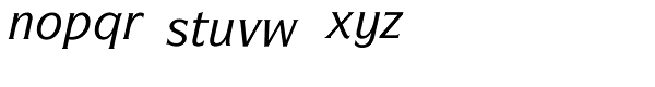 ITC Symbol Std Medium Italic Font LOWERCASE