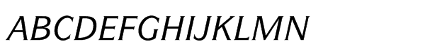 ITC Symbol® Std Medium Italic Font UPPERCASE