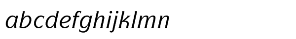 ITC Symbol® Std Medium Italic Font LOWERCASE