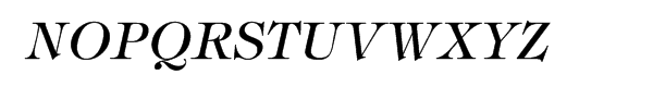 ITC Tiffany® Italic Font UPPERCASE