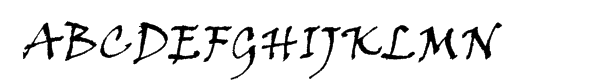 ITC Viner Hand™ Font UPPERCASE