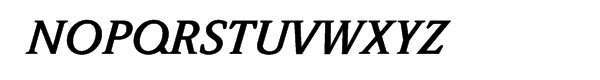 ITC Weidemann® Bold Italic Font UPPERCASE
