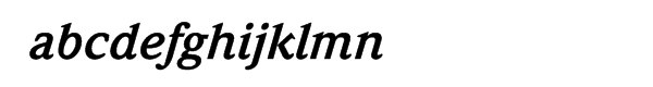 ITC Weidemann® Bold Italic Font LOWERCASE