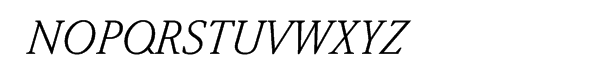 ITC Weidemann® Book Italic Font UPPERCASE