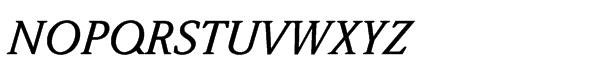 ITC Weidemann Std Medium Italic Font UPPERCASE