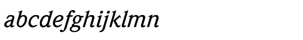 ITC Weidemann Std Medium Italic Font LOWERCASE