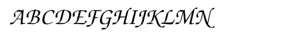 ITC Zapf Chancery® Italic Font UPPERCASE