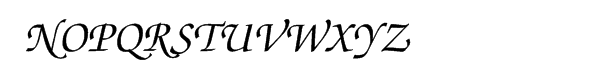 ITC Zapf Chancery Multilingual Medium Italic Font UPPERCASE