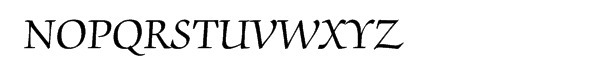 ITC Zapf Chancery® Roman Font UPPERCASE