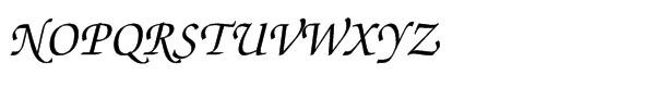 ITC Zapf Chancery® Std Italic Font UPPERCASE
