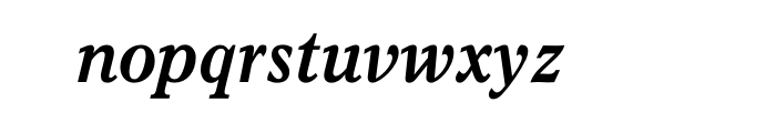 Italian Monotype Old Style Pro Bold Italic Font LOWERCASE