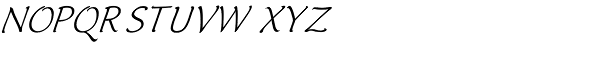 Italican Oblique X2 Font UPPERCASE