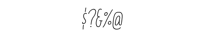 Italo Light Italic Font OTHER CHARS
