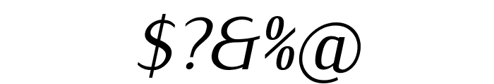 IwonaCond-Italic Font OTHER CHARS