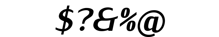 IwonaCondHeavy-Italic Font OTHER CHARS
