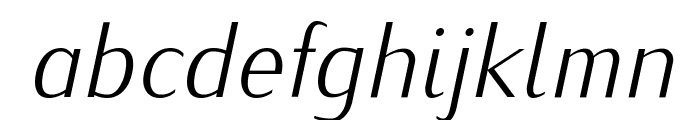 IwonaLight-Italic Font LOWERCASE