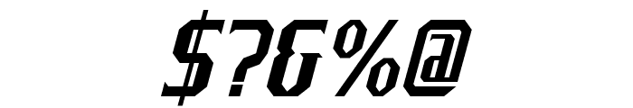J-LOG Razor Edge Normal Italic Font OTHER CHARS