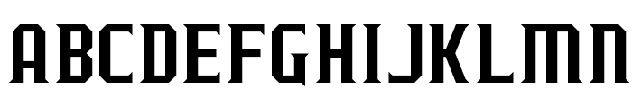 J-LOG Razor Edge Serif Normal Font UPPERCASE