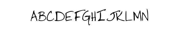 Jacki's Hand Font UPPERCASE