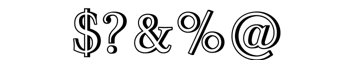 JacquesFrancoisShadow-Regular Font OTHER CHARS