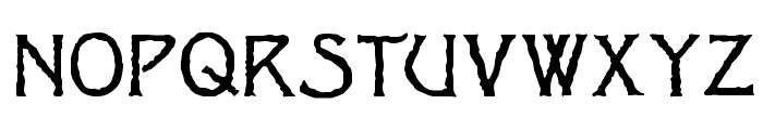 Jagged Regular Font UPPERCASE