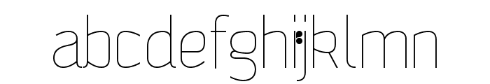Jalane_light Font LOWERCASE