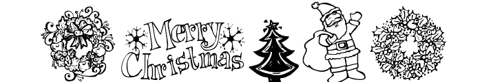 Janda Christmas Doodles Font OTHER CHARS