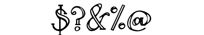 Janda Curlygirl Serif Font OTHER CHARS