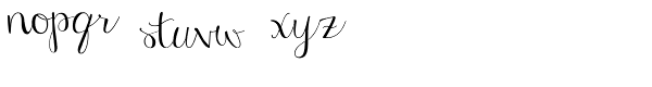 Janda Stylish Script Font LOWERCASE
