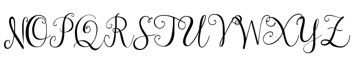 Janda Stylish Script Font UPPERCASE