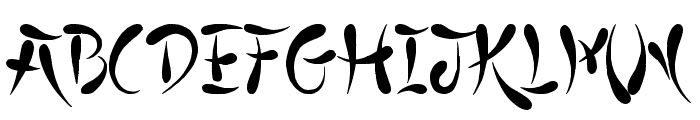 Japanese Style Font LOWERCASE
