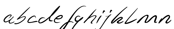 Jaspers Handwriting Font LOWERCASE