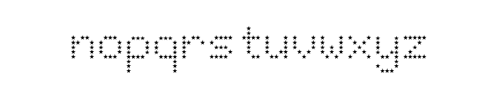 JD Stars Regular Font LOWERCASE
