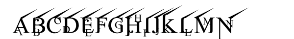 Jean Splice UpRite™ Font LOWERCASE
