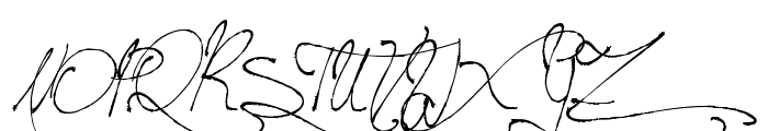 Jellyka BeesAntique Handwriting Font UPPERCASE