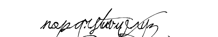 Jellyka BeesAntique Handwriting Font LOWERCASE