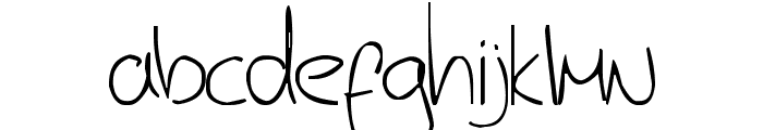 Jerry's handwriting Font LOWERCASE