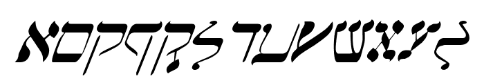Jerusalem Italic Font UPPERCASE