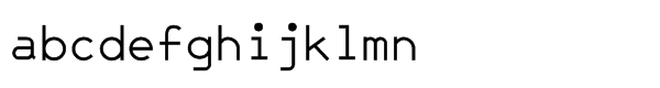 Jet Jane Mono Regular Font LOWERCASE