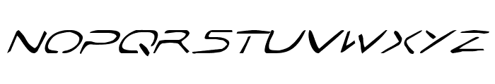 Jetta Tech Italic Font UPPERCASE