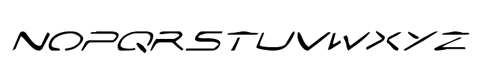 Jetta Tech Italic Font LOWERCASE