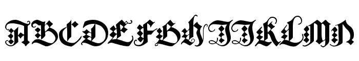 JGJ Drer Gothic Font UPPERCASE