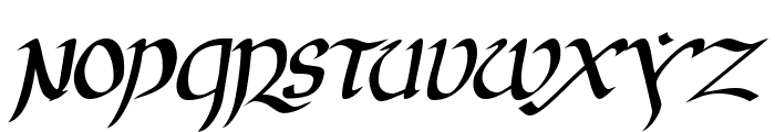 JGJ Uncial Italic Font UPPERCASE